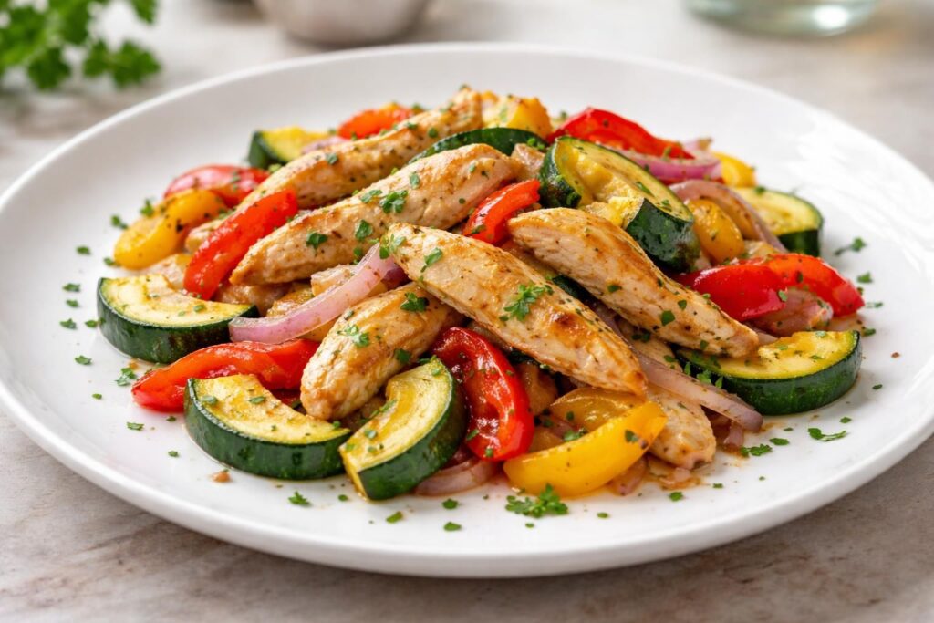 découvrez une recette simple et savoureuse d'émincé de poulet sans crème, légère et facile à préparer pour un repas gourmand et sain.